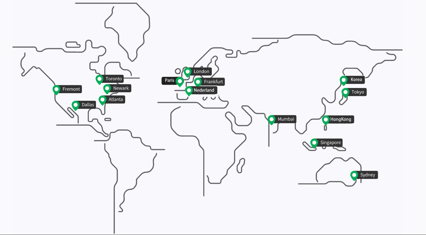 iVPSer 全球机房分布地图